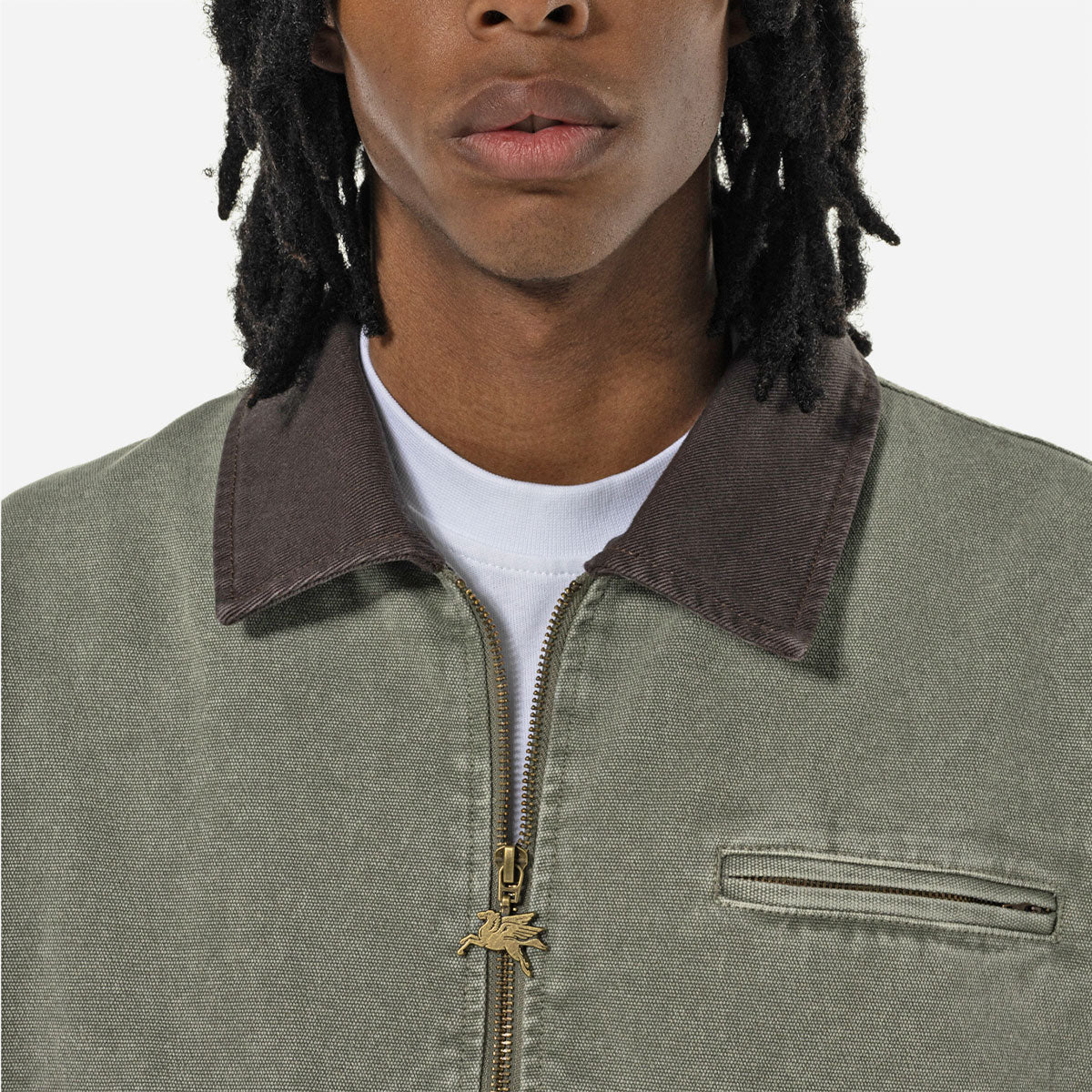 Goodies Sportive - Thyme Jacket Vintage Effect - Green
