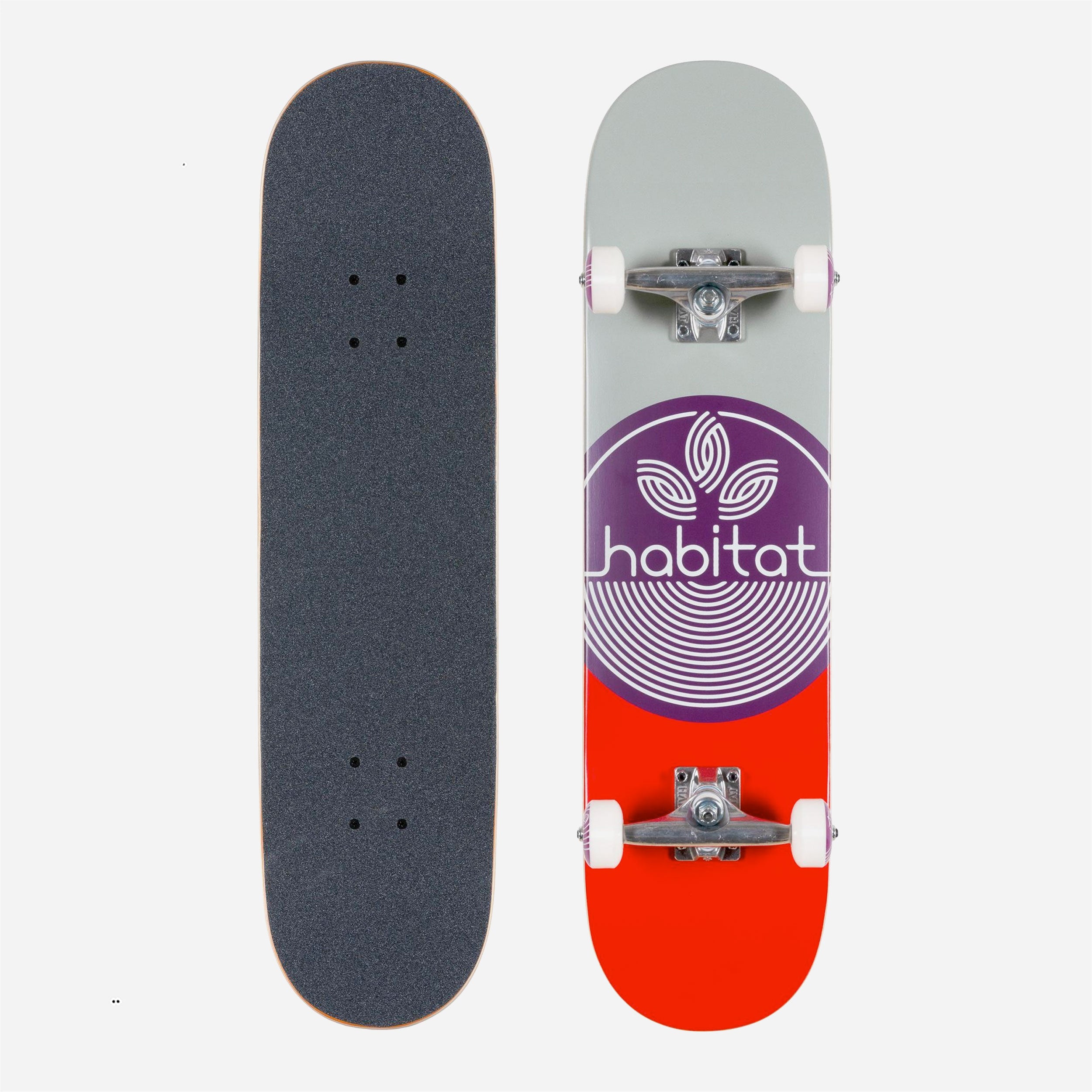 Skateboards habitat - Complete "leaf dot" - purple