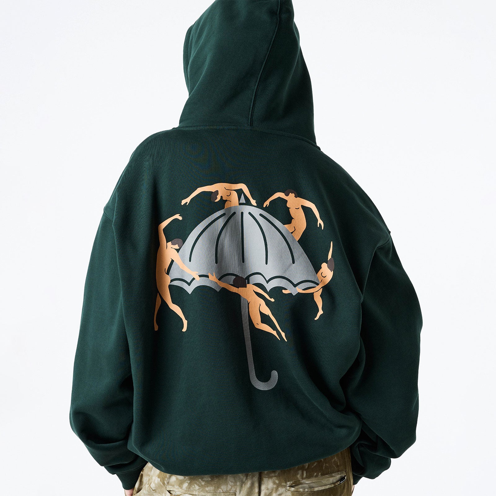 Hélas - Dancing Hoodie - Forrest Green