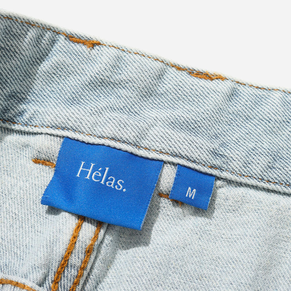 HELAS - DIEU GREC JEANS SHORT - Light Blue