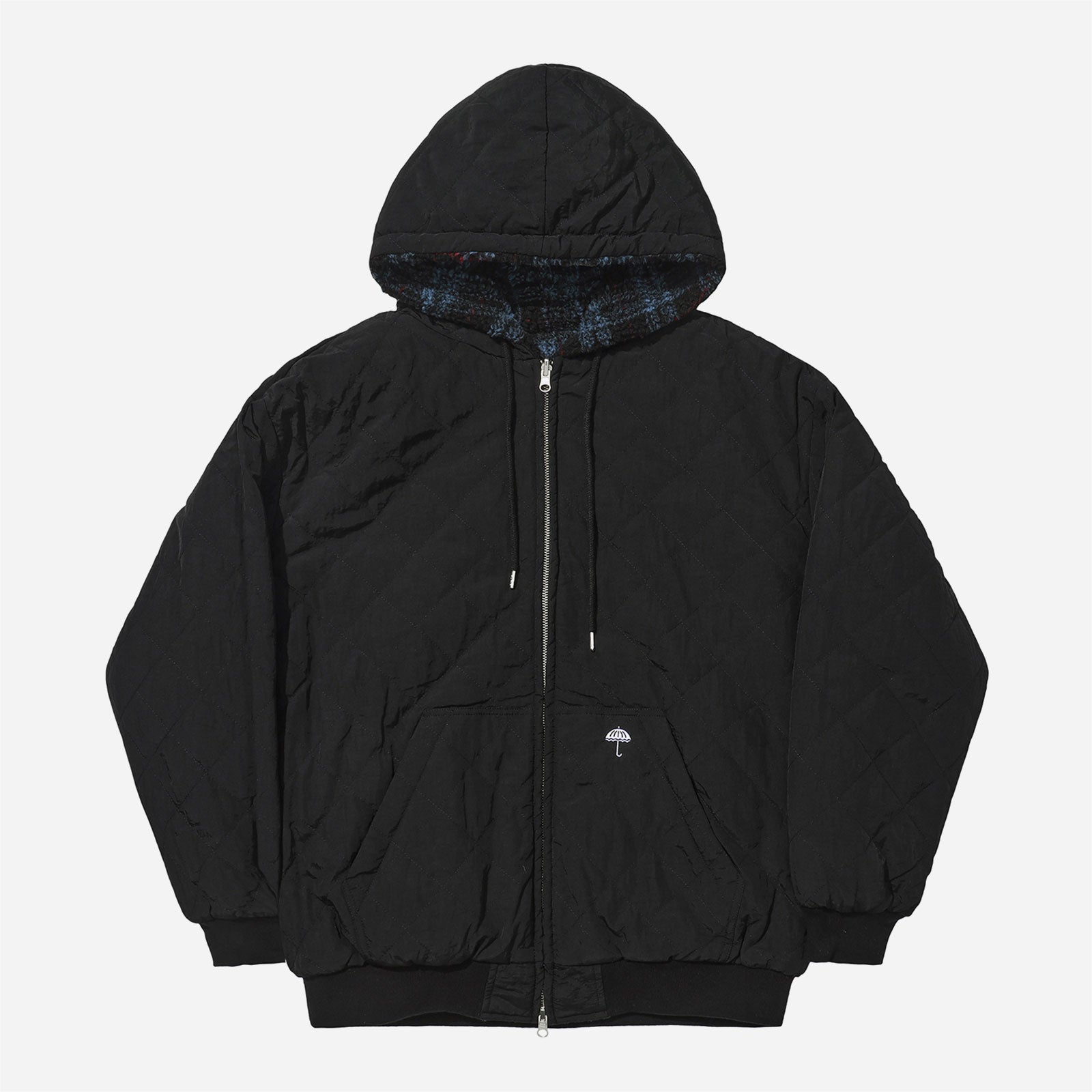 Hélas - Ocaro Reversible Checkered Full Zip Jacket - Navy / Black
