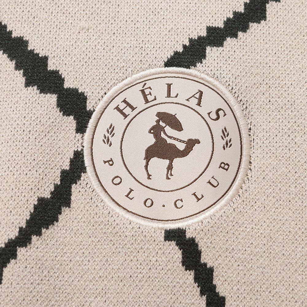 HELAS - POLO CLUB LS POLO KNIT - Off White