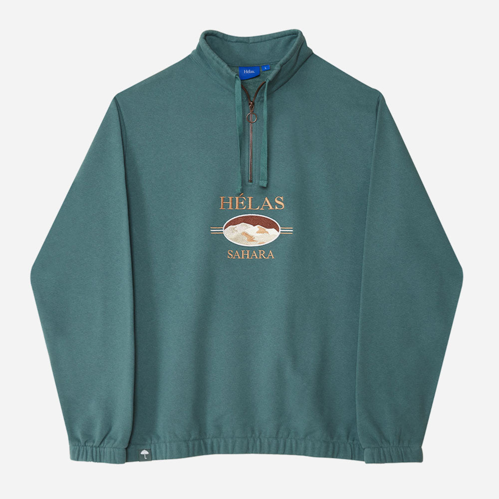 HELAS - SAHARA QUARTER ZIP - Khaki Green