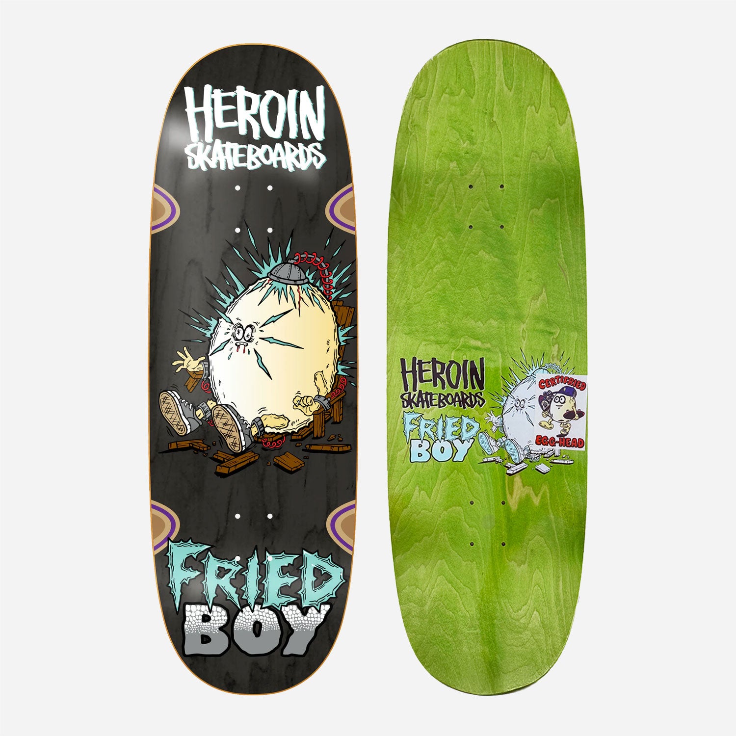Heroin Skateboards - Fried Boy Deck