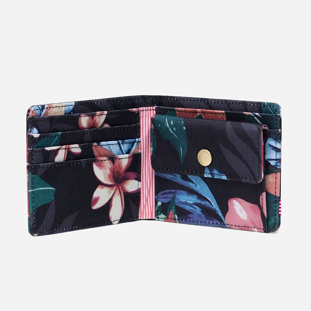 Herschel - Roy Coin Wallet - Summer Floral Black