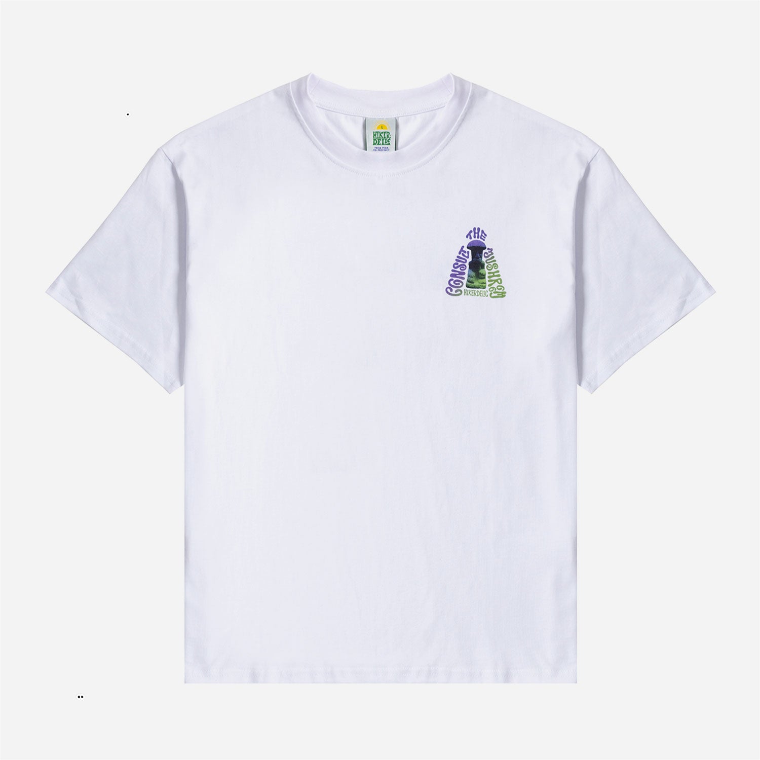 Hikerdelic - Consult the Mushroom SS T-shirt - White