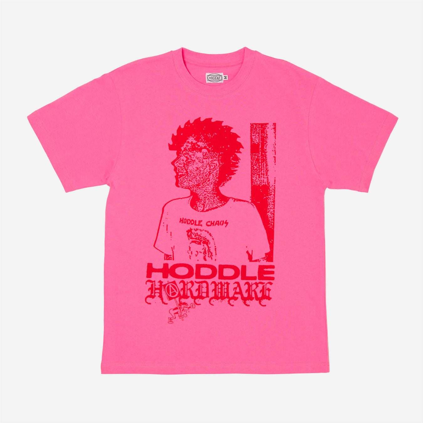 Hoddle - Chaos T-shirt - Pink / Red