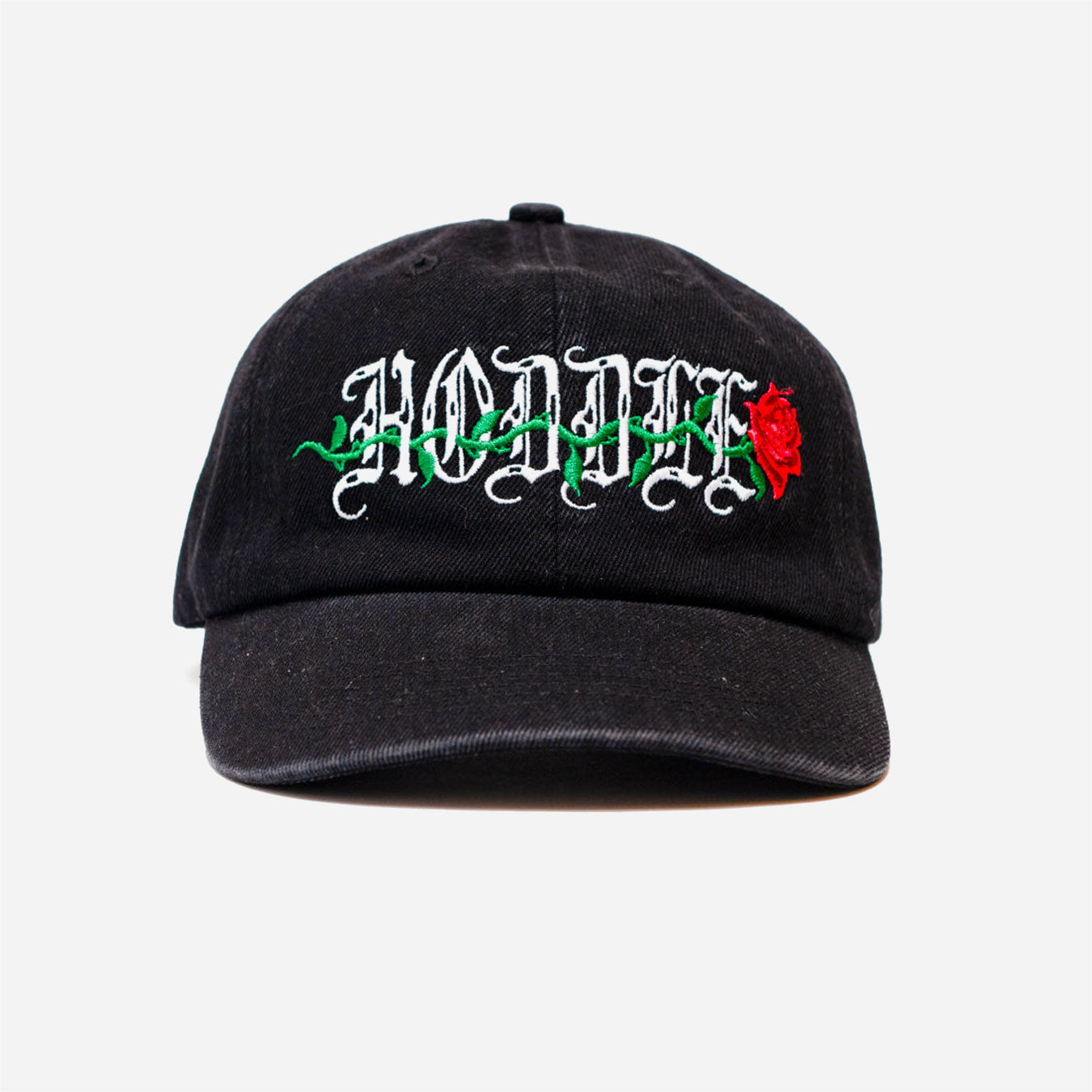 Hoddle - Rose Cap - Black denim