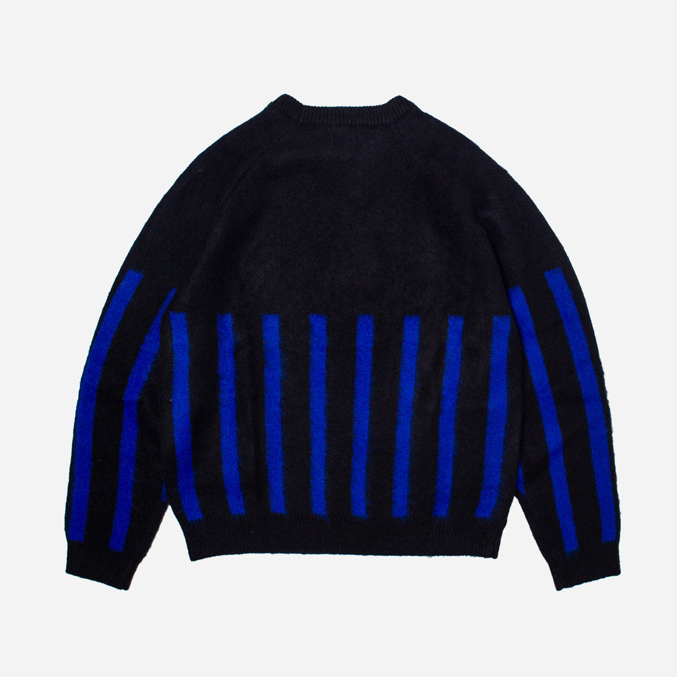Hoddle - Star Above Mohair Football Heavy Weight Knit - Black / Navy
