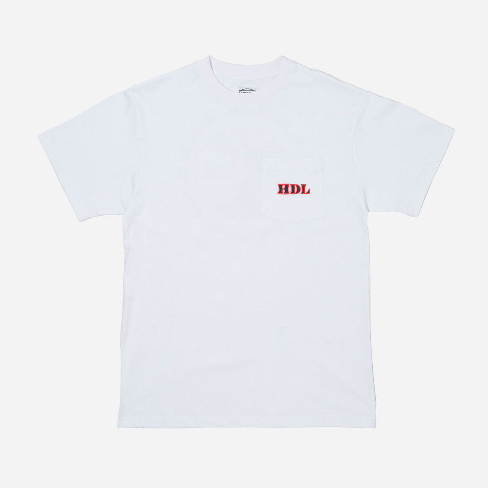 HODDLE - THUNDERDOME POCKET TEE - White