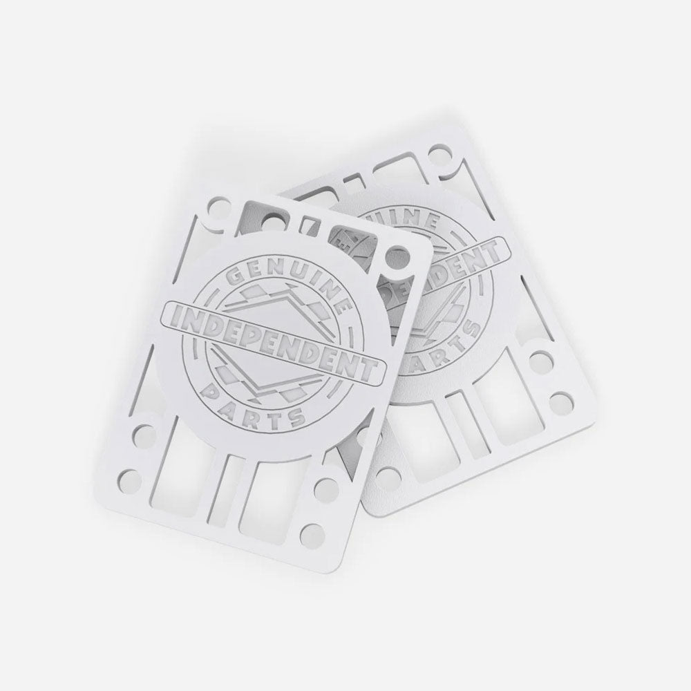 Independent - 1/8 Inch Riser 2 pack - White