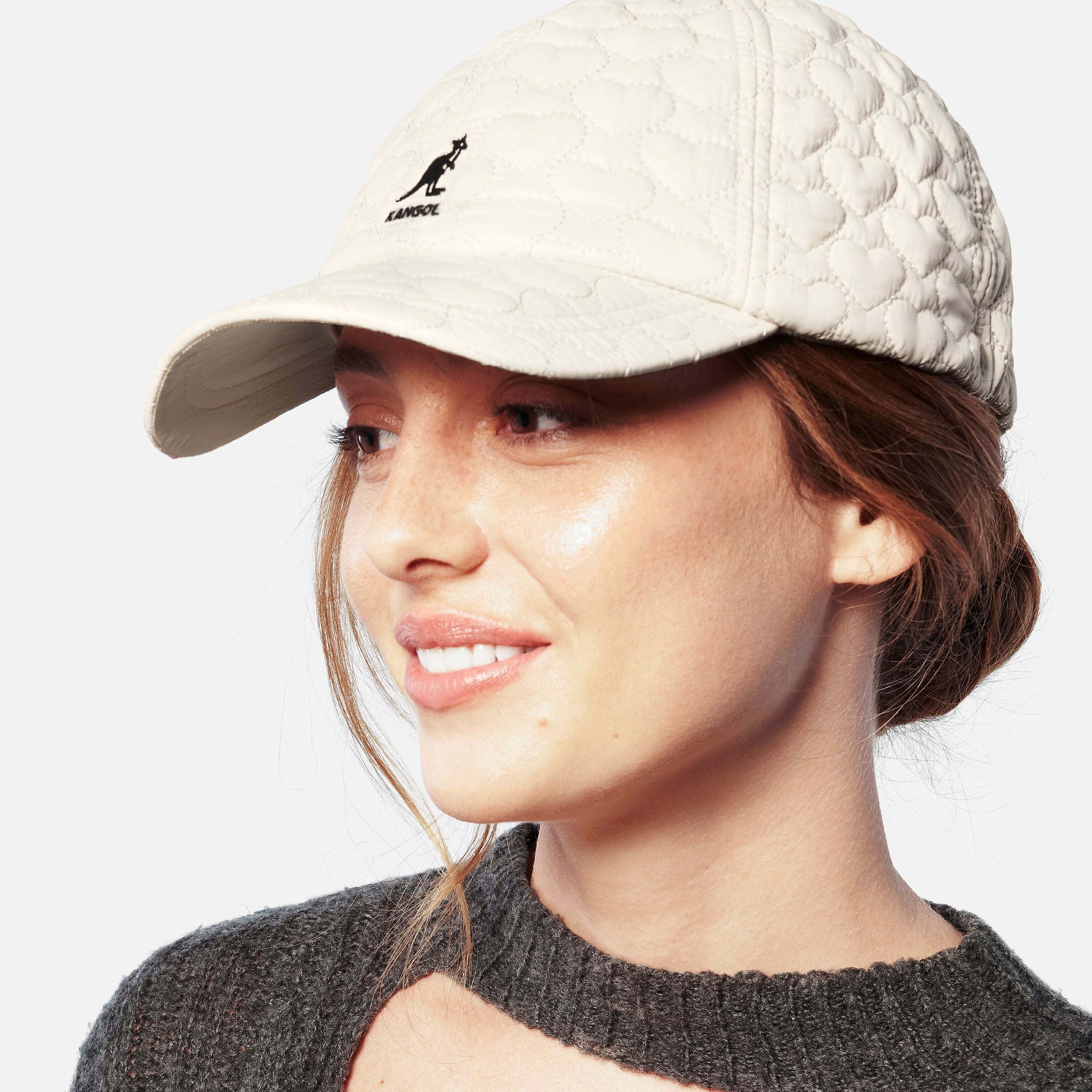 Kangol - Fun Puff Baseball - Ivory Heart