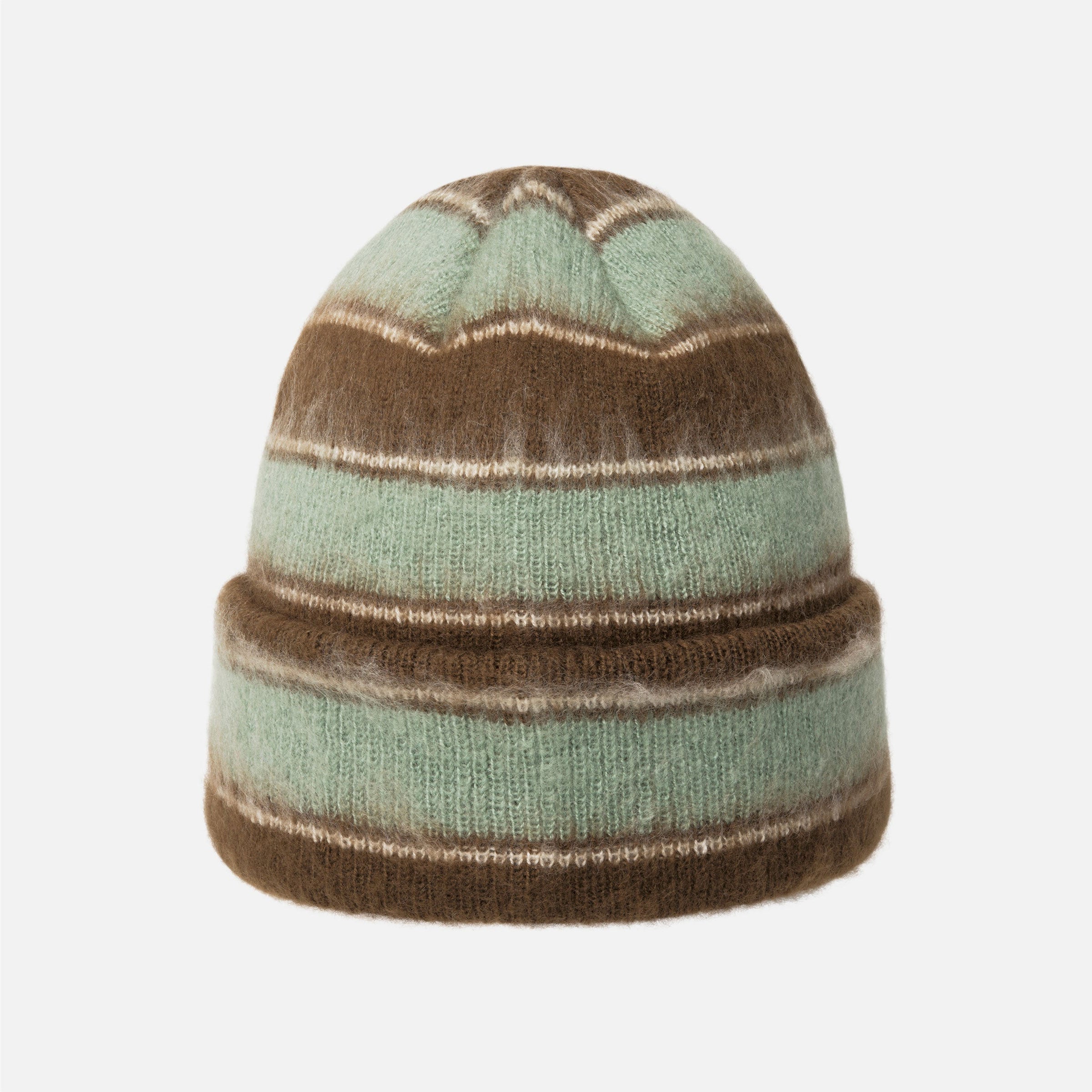 Kangol - Fuzzy Stripe Beanie - Brown