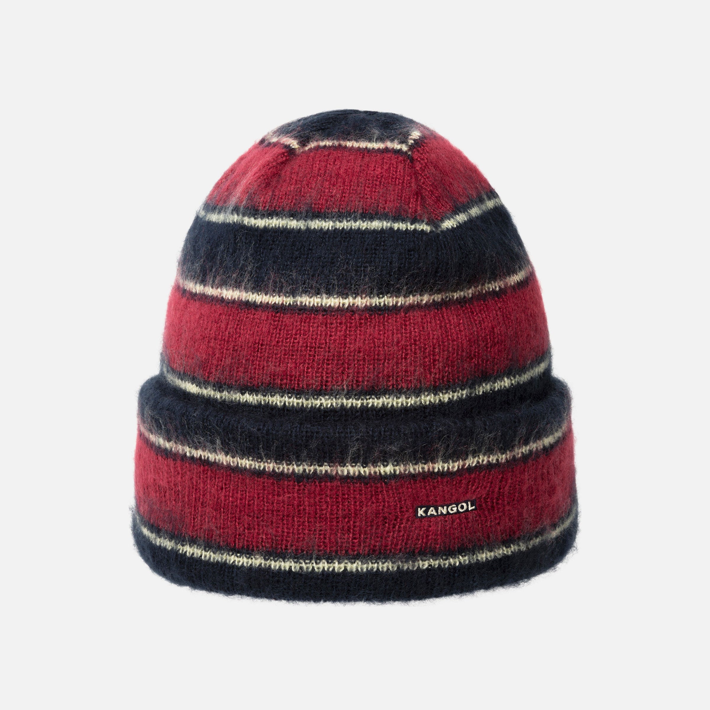 Kangol - Fuzzy Stripe Beanie - Navy