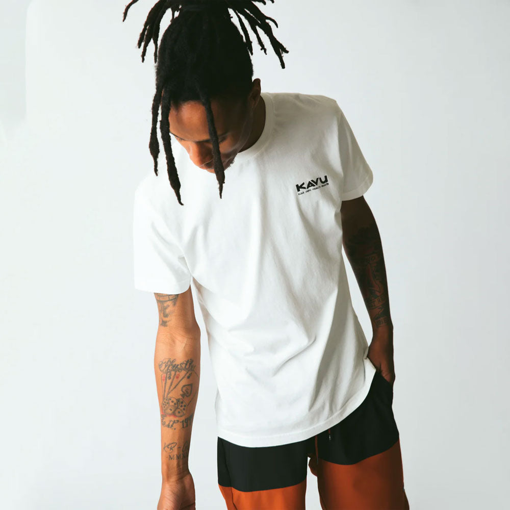 KAVU - KLEAR ABOVE ETCH ART TEE - Off White