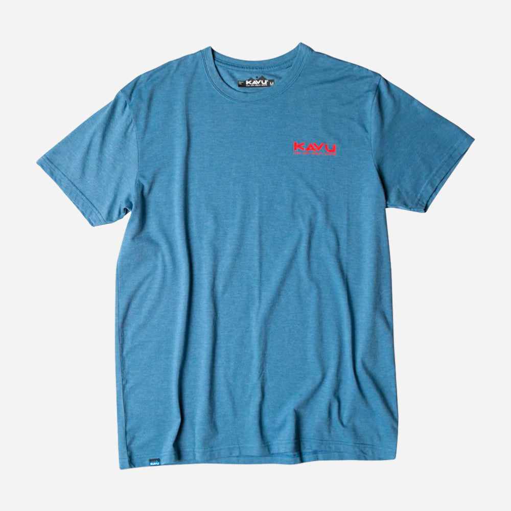 KAVU - POST OUT TEE - Steel Blue