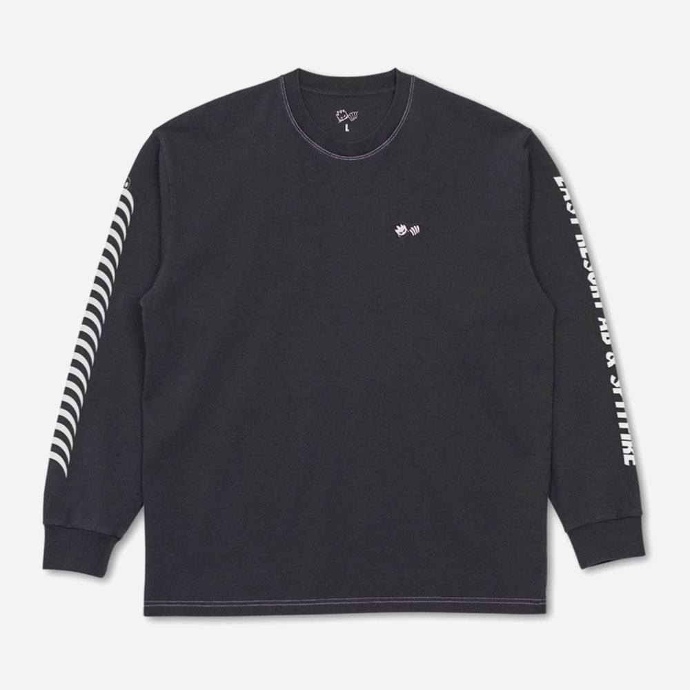LAST RESORT AB x SPITFIRE - LRxSF LS TEE - Black