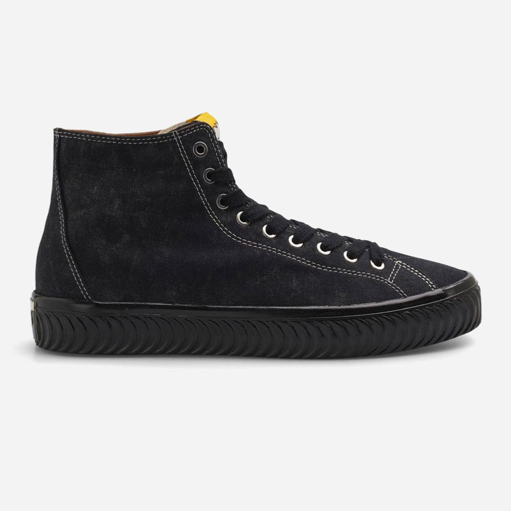 LAST RESORT AB x SPITFIRE - VM003 CANVAS HI - Washed Black - Black