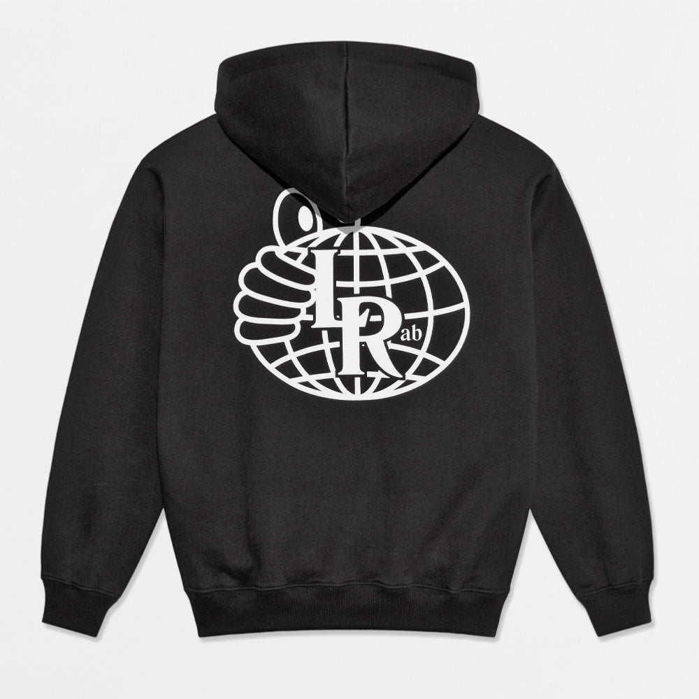 LAST RESORT AB - ATLAS MONOGRAM HOODIE - Black