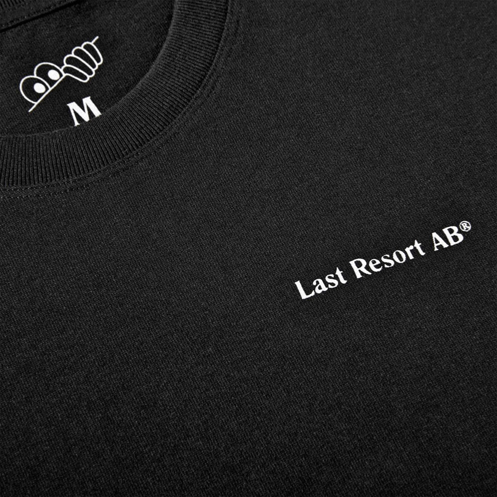 LAST RESORT AB - ATLAS MONOGRAM TEE - Black - White