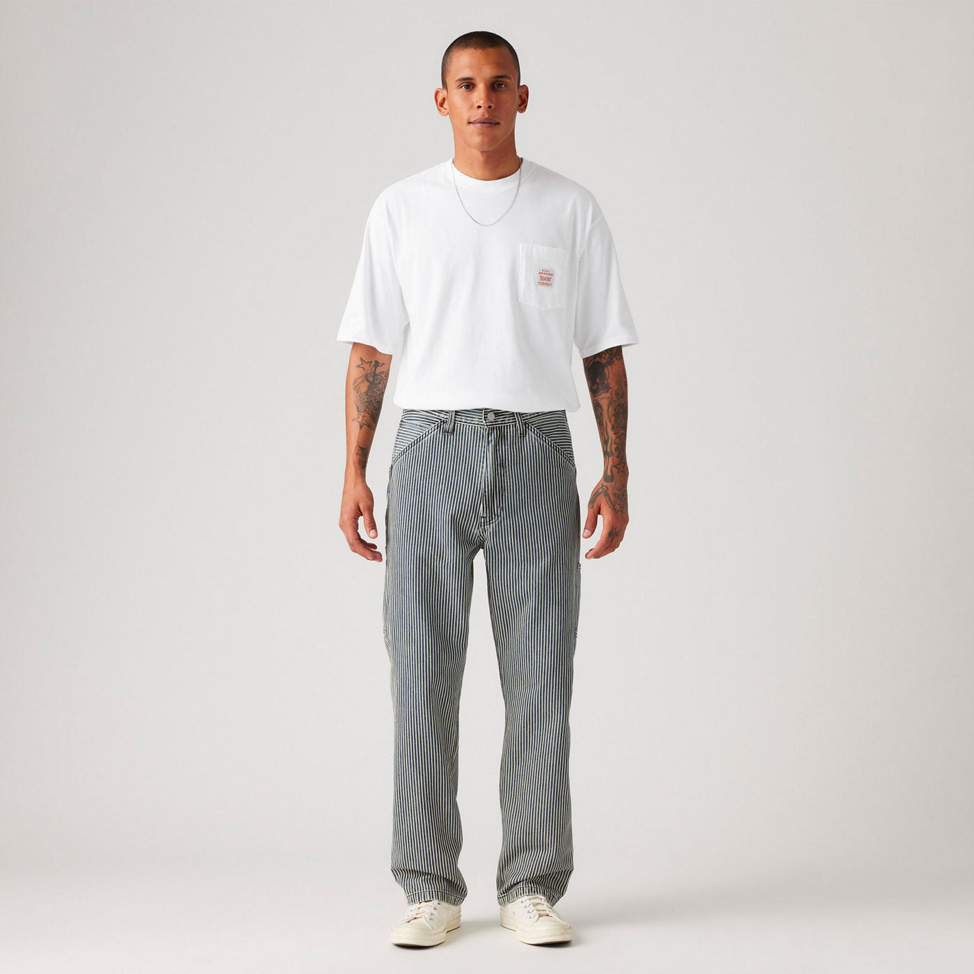 Levi's Workwear - 568™ Loose Straight Carpenter - Aged Rr Stripe Blue