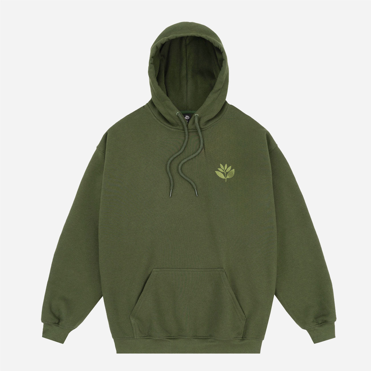 Magenta - Cord Plant Hoodie - Green
