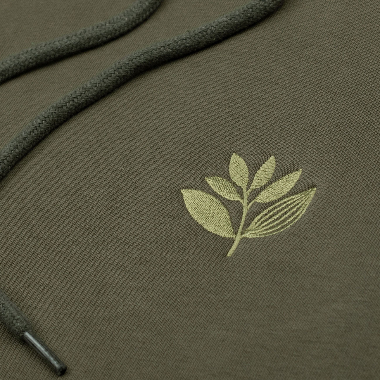 Magenta - Cord Plant Hoodie - Green