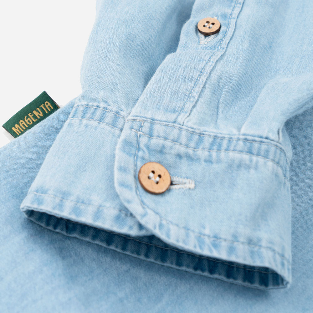 MAGENTA - PWS SHIRT - Washed Denim