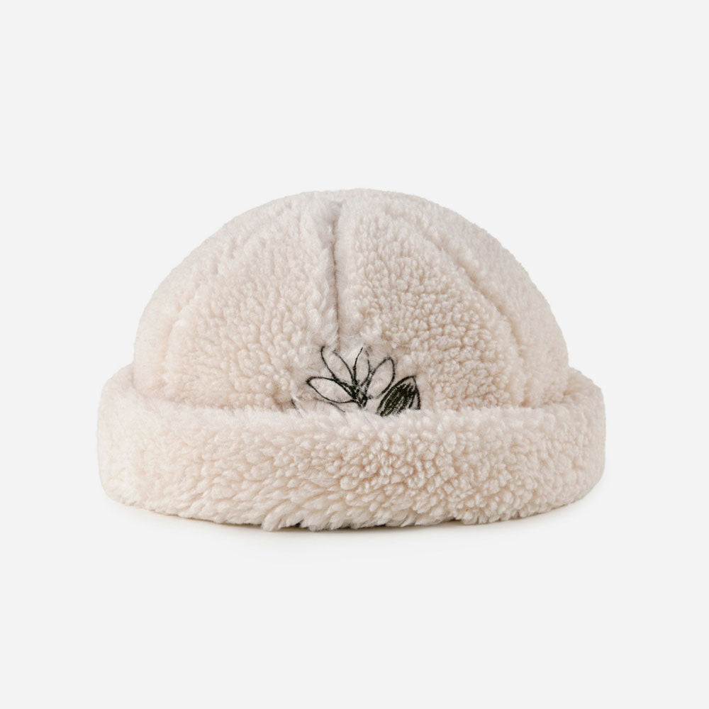 MAGENTA - SHERPA SAILOR BEANIE - Natural