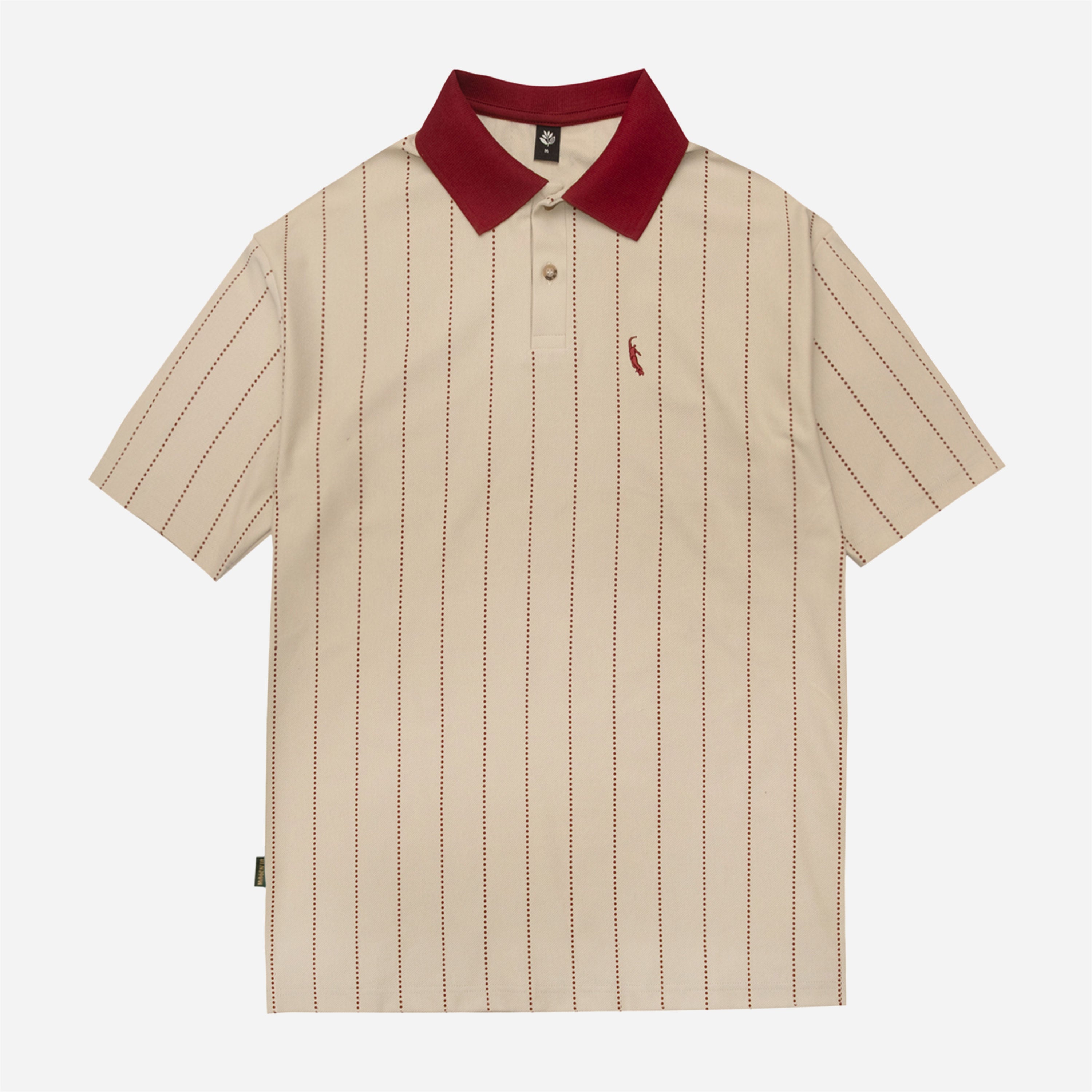 Magenta - Slugger Pique Polo - Beige