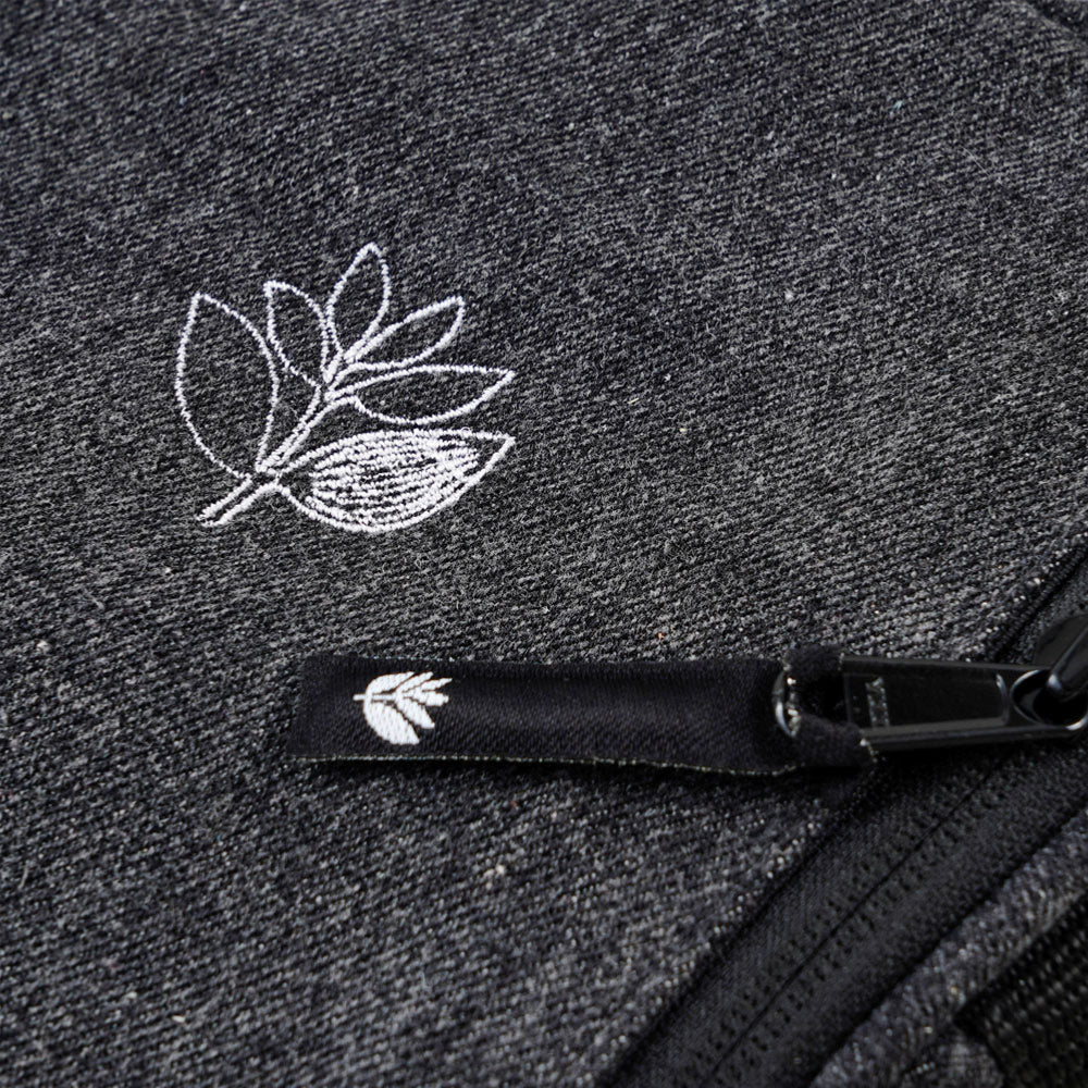 Magenta - Square Pouch Bag - Black Denim