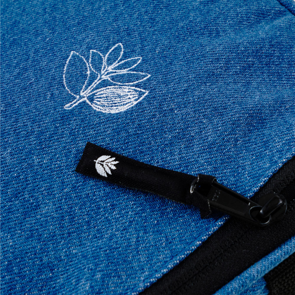 Magenta - Square Pouch Bag - Blue Denim