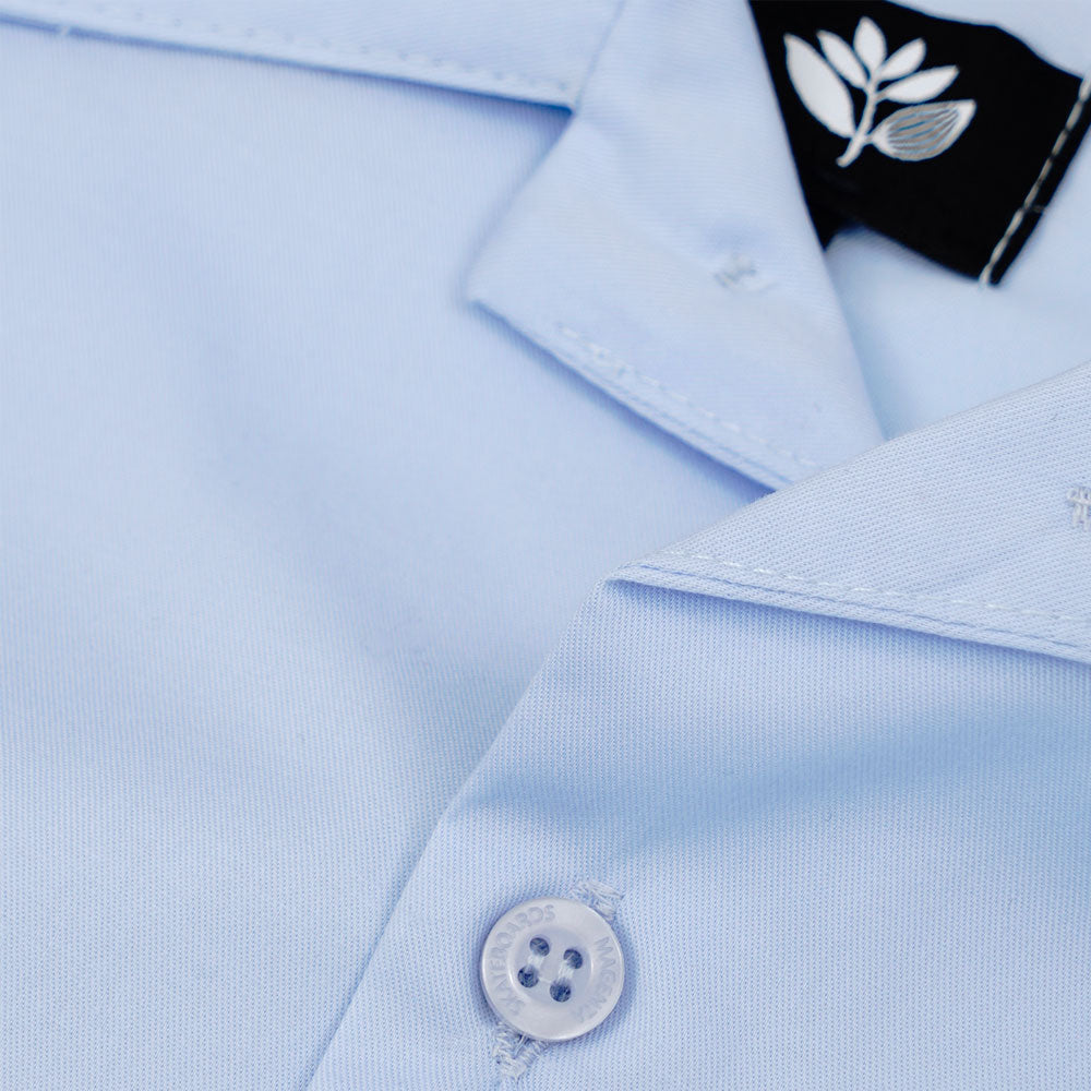 MAGENTA - BOWLING SHIRT - LIGHT BLUE