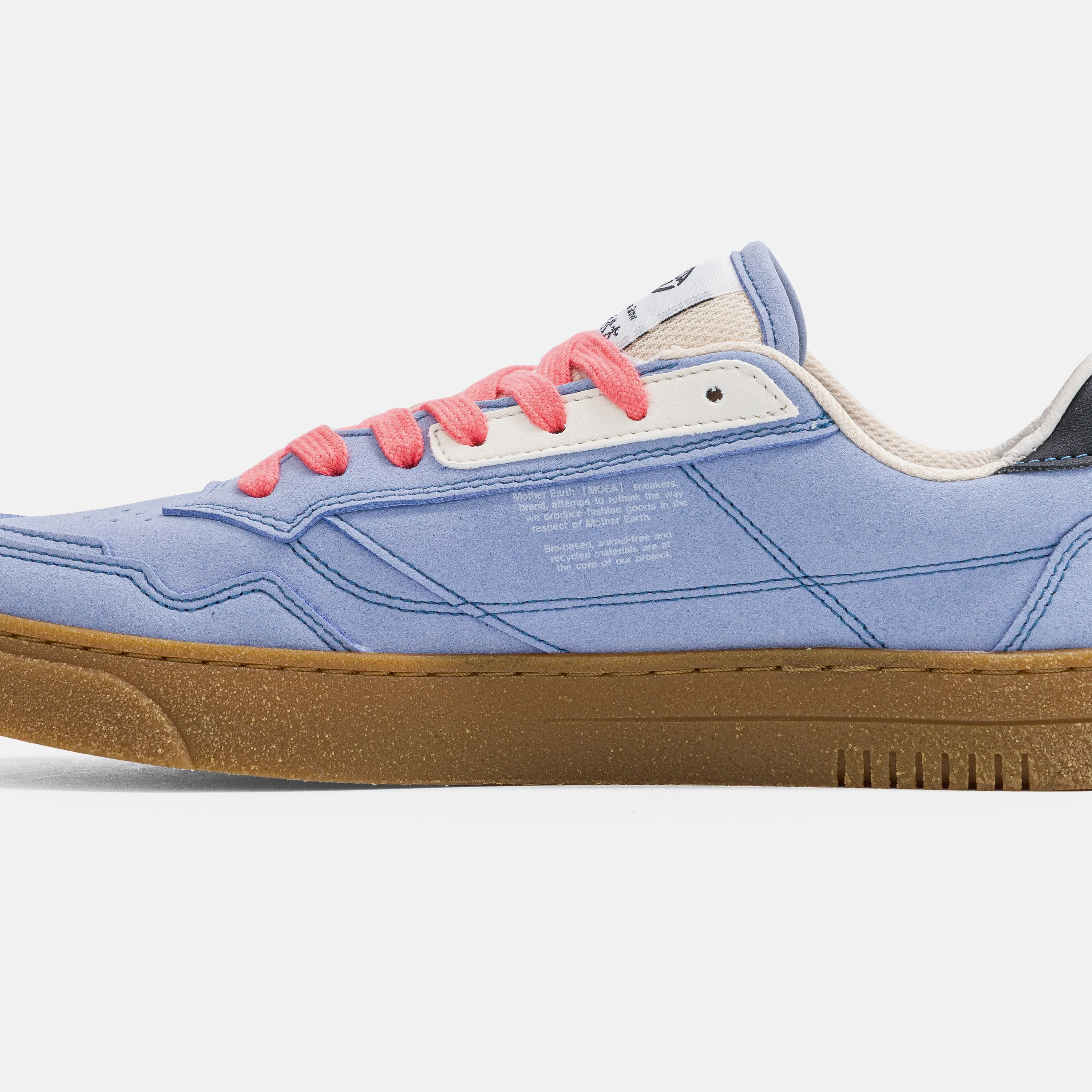 Baskets MoEa Origin Low Lila Suede and Beige Corn