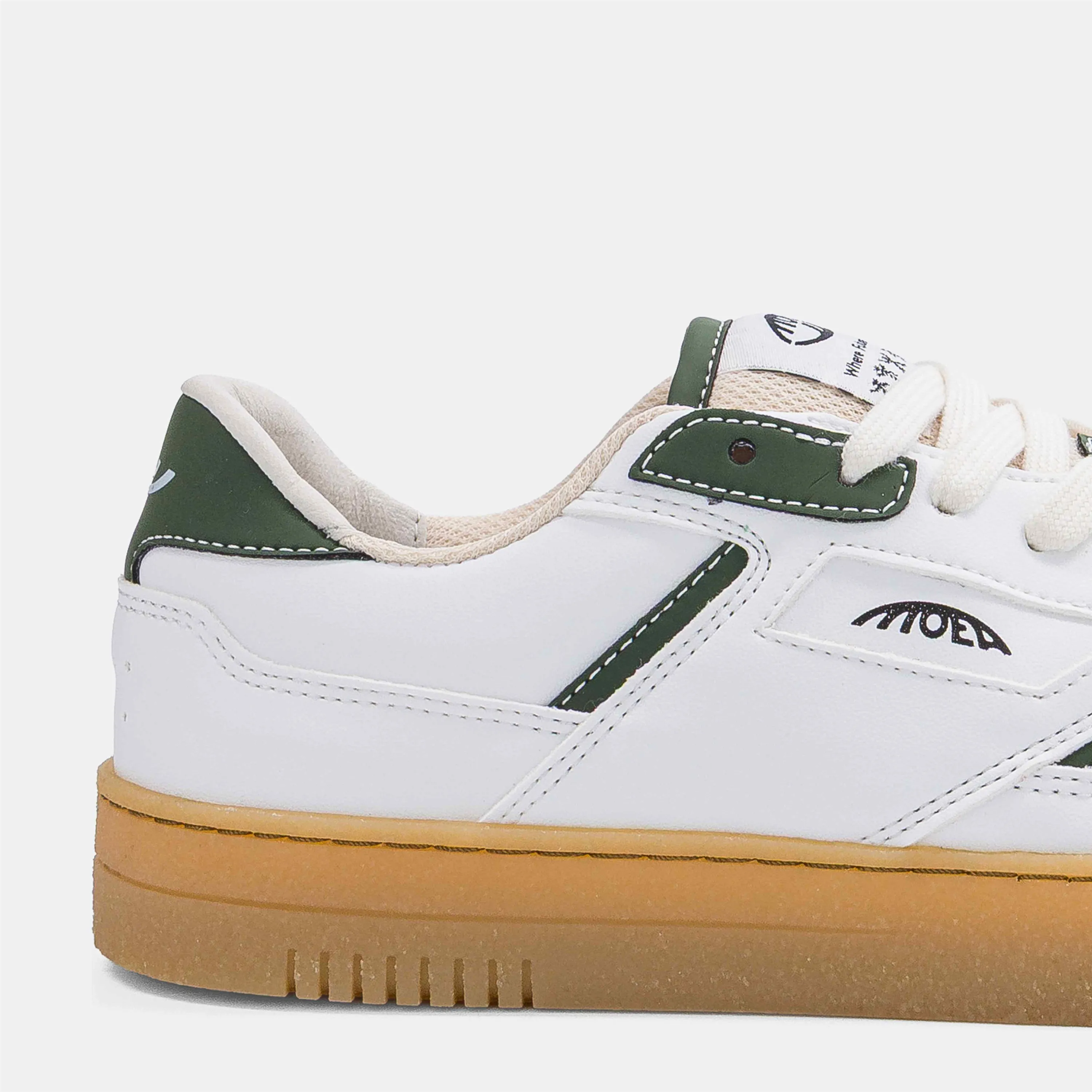 Baskets MoEa Origin Low Apple White & Green