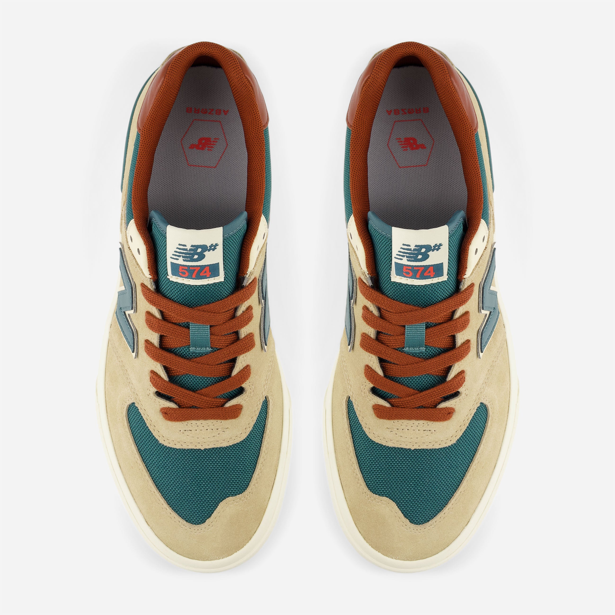 New Balance Numeric - NM 574 - Tan / Forest Green