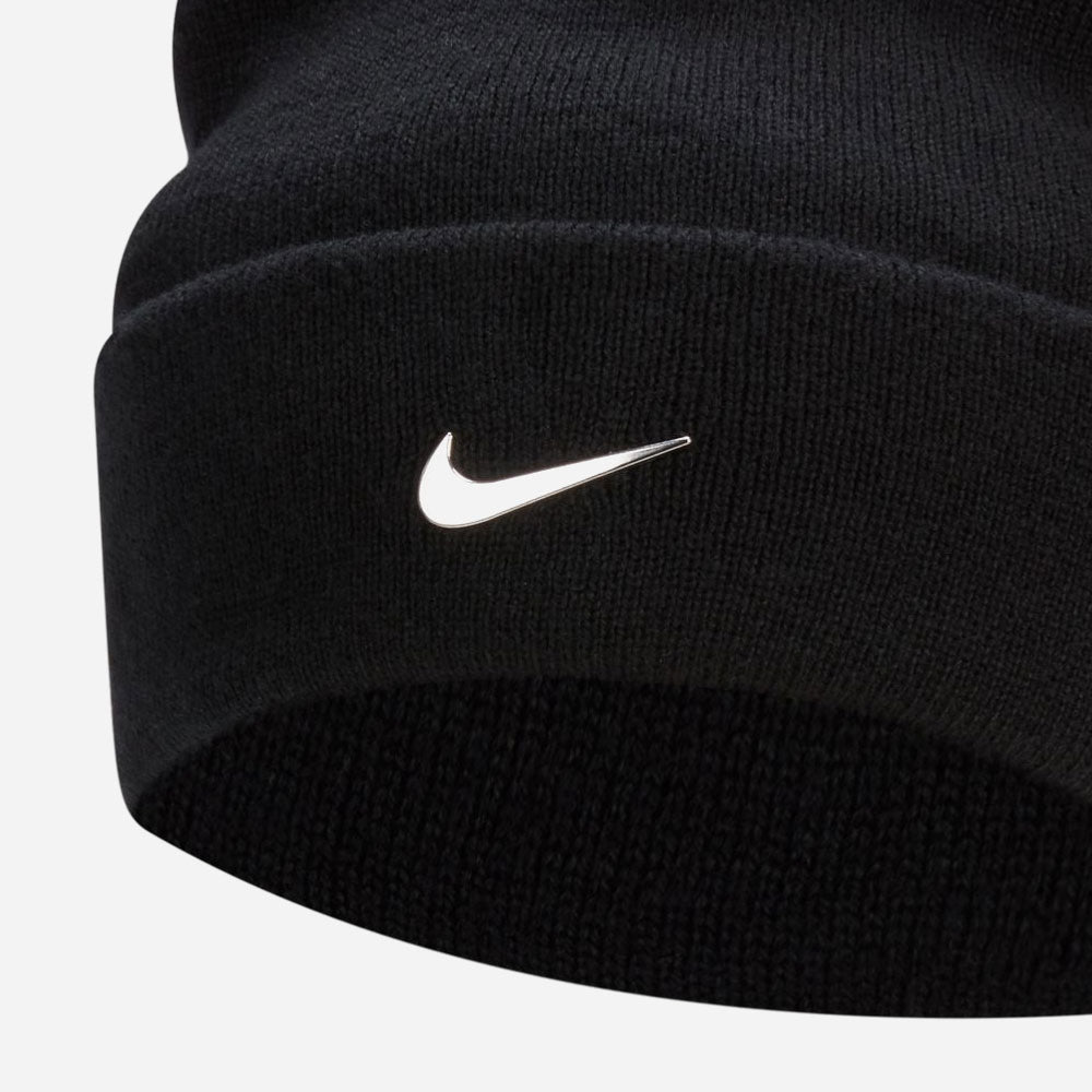 Nike - Peak Beanie - Black - Metallic Silver
