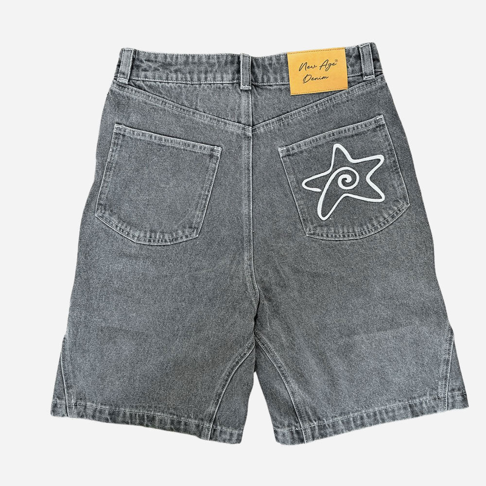 NEW AGE - Jorts Denim Short - Dark Grey