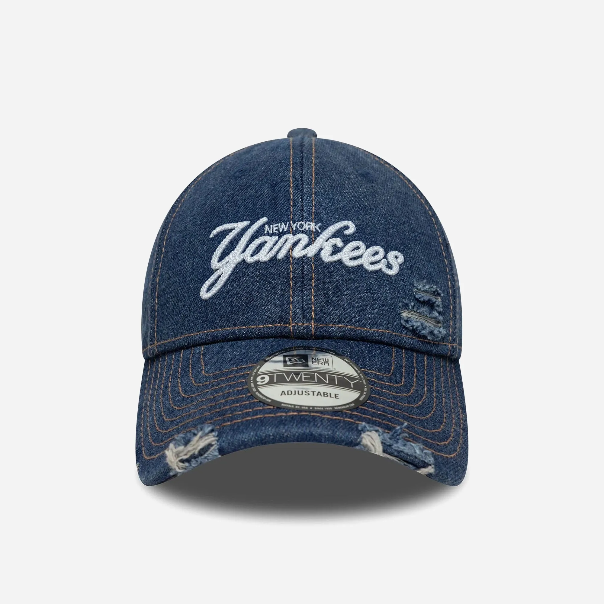 New Era - 9TWENTY New York Yankees MLB - Denim Distressed Navy