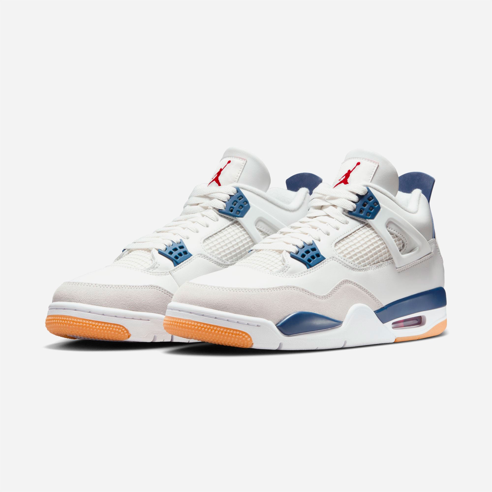 Nike SB - Air Jordan 4 - Summit White / White - Navy - Neutral Grey