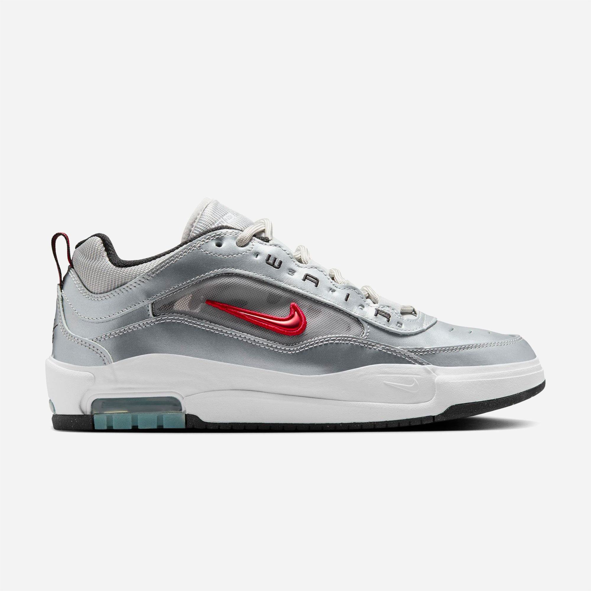 NIKE SB - AIR MAX ISHOD - METALLIC SILVER/VARSITY RED