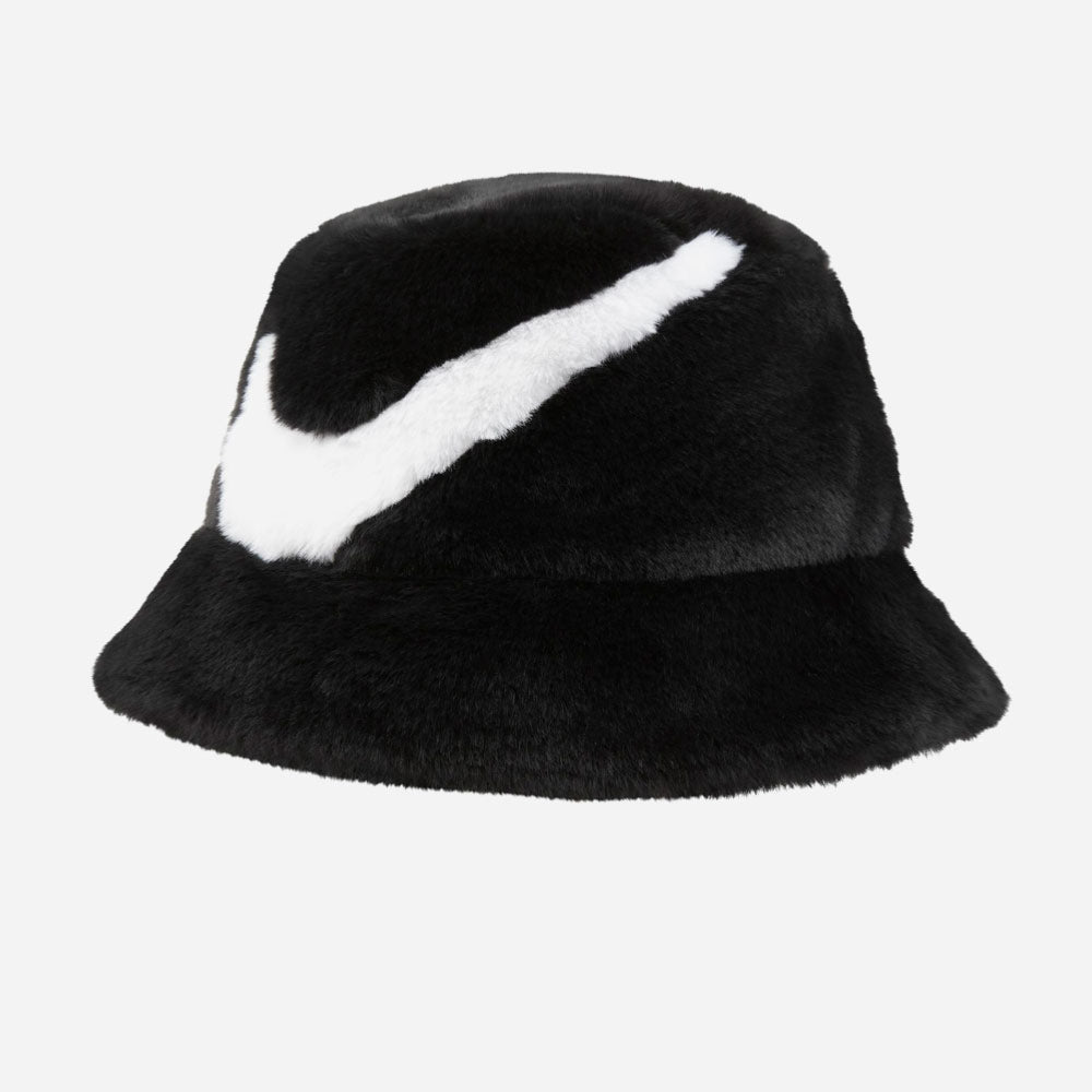 NIKE - APEX BUCKET FAUX FUR SWOOSH - Black