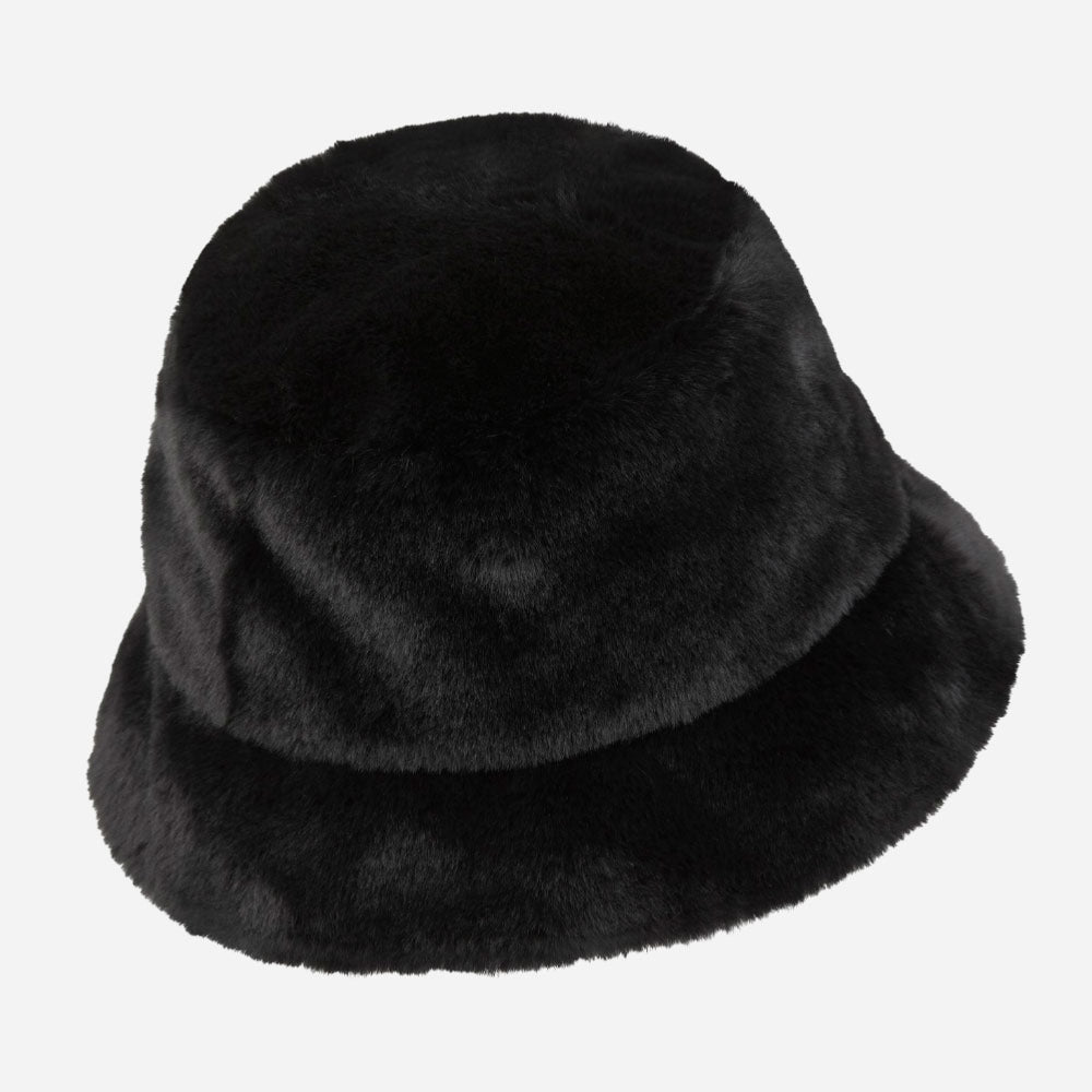 NIKE - APEX BUCKET FAUX FUR SWOOSH - Black
