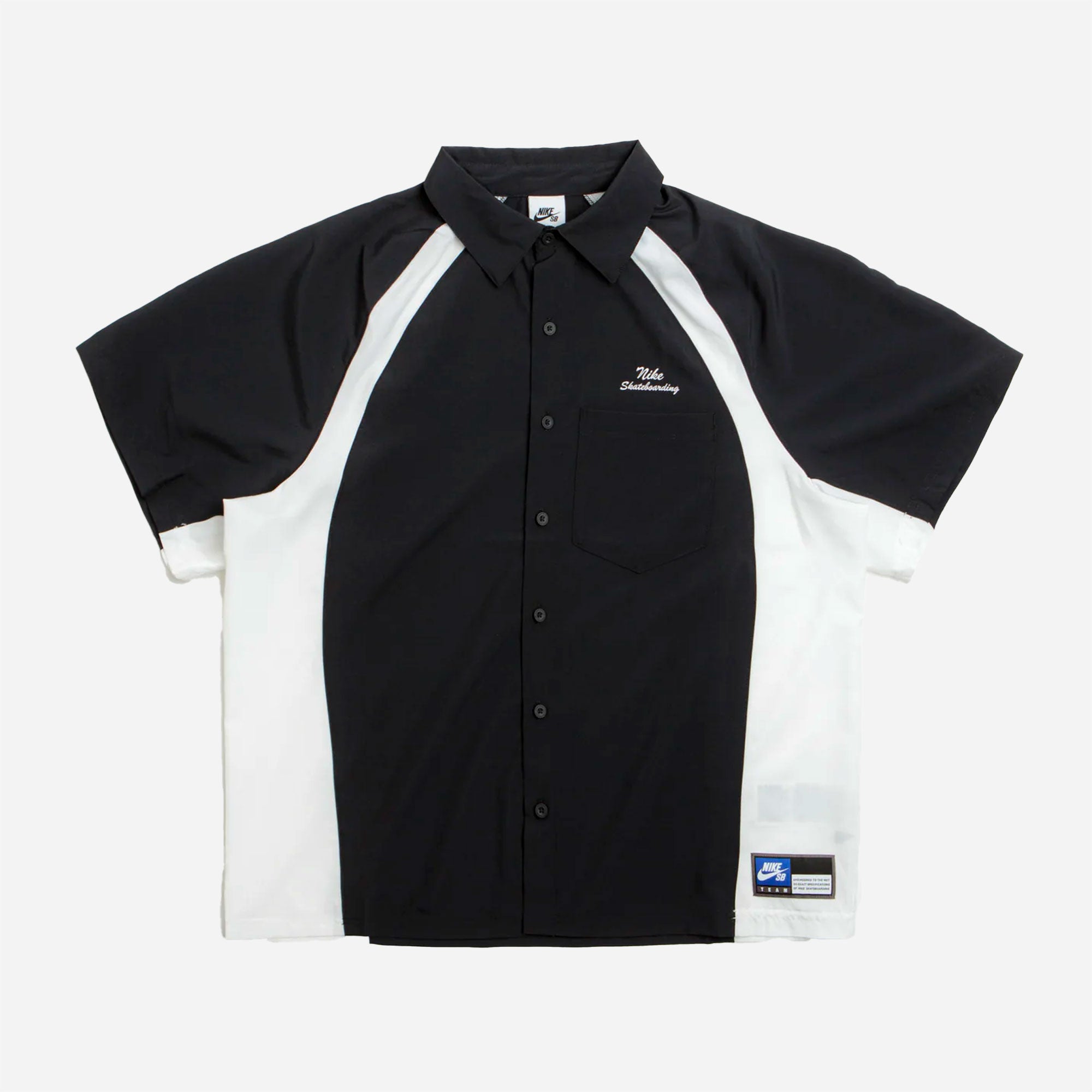 Nike SB - Dri-Fit Bowler 2 Woven SS Top - Black / White