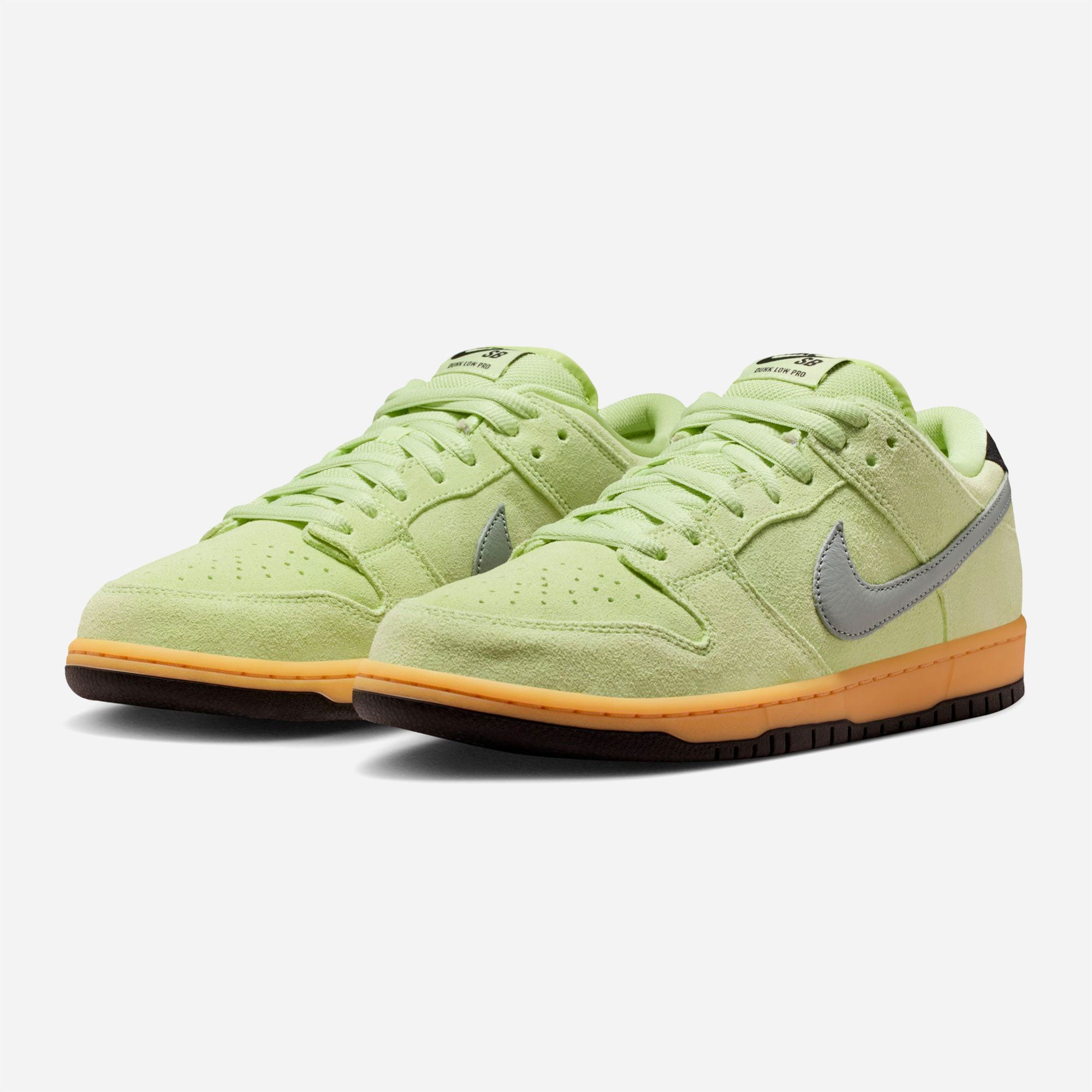 Nike SB - Dunk Low Pro - "Verdugo Mountain" Light Liquid Lime / Wolf Grey-Black