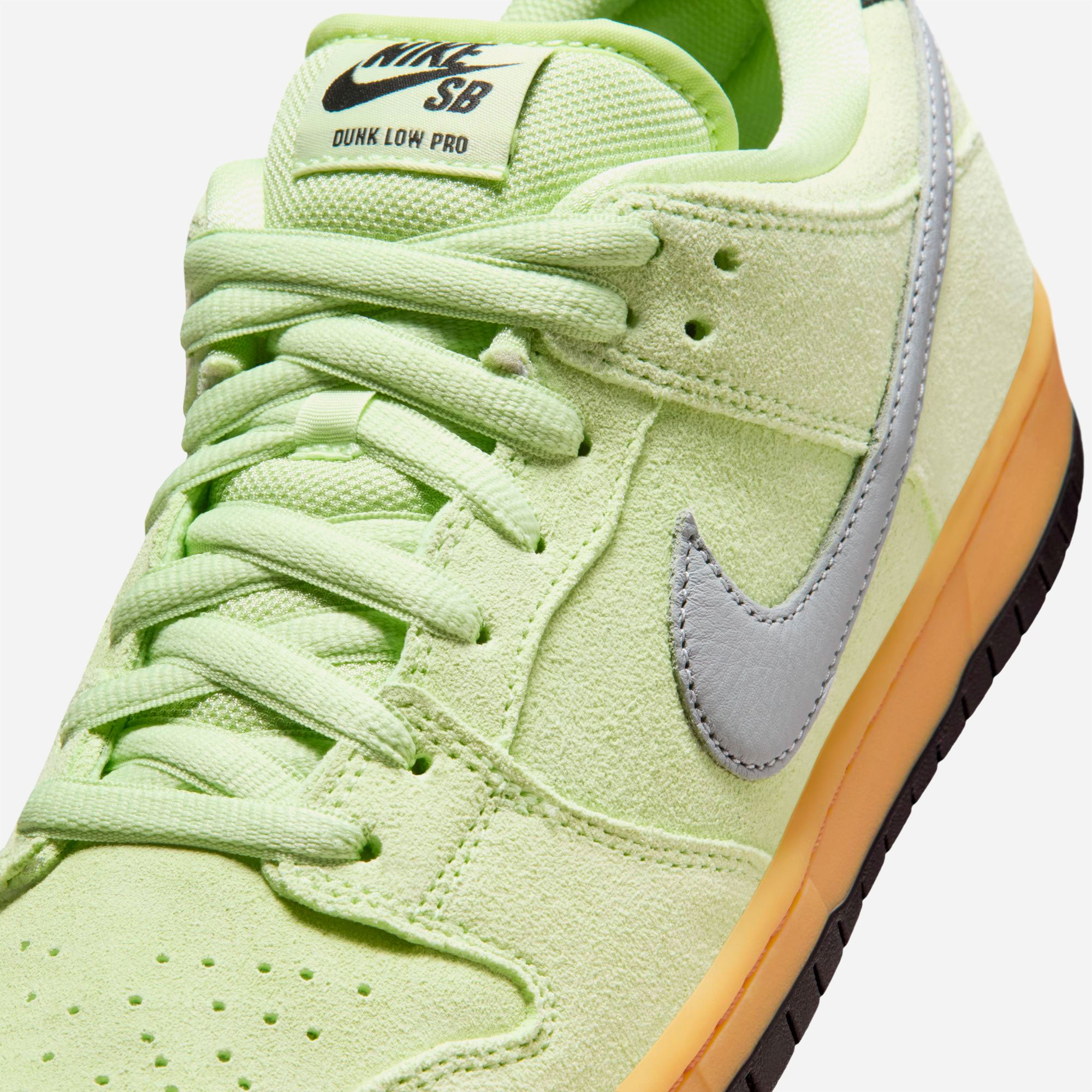 Nike SB - Dunk Low Pro - "Verdugo Mountain" Light Liquid Lime / Wolf Grey-Black