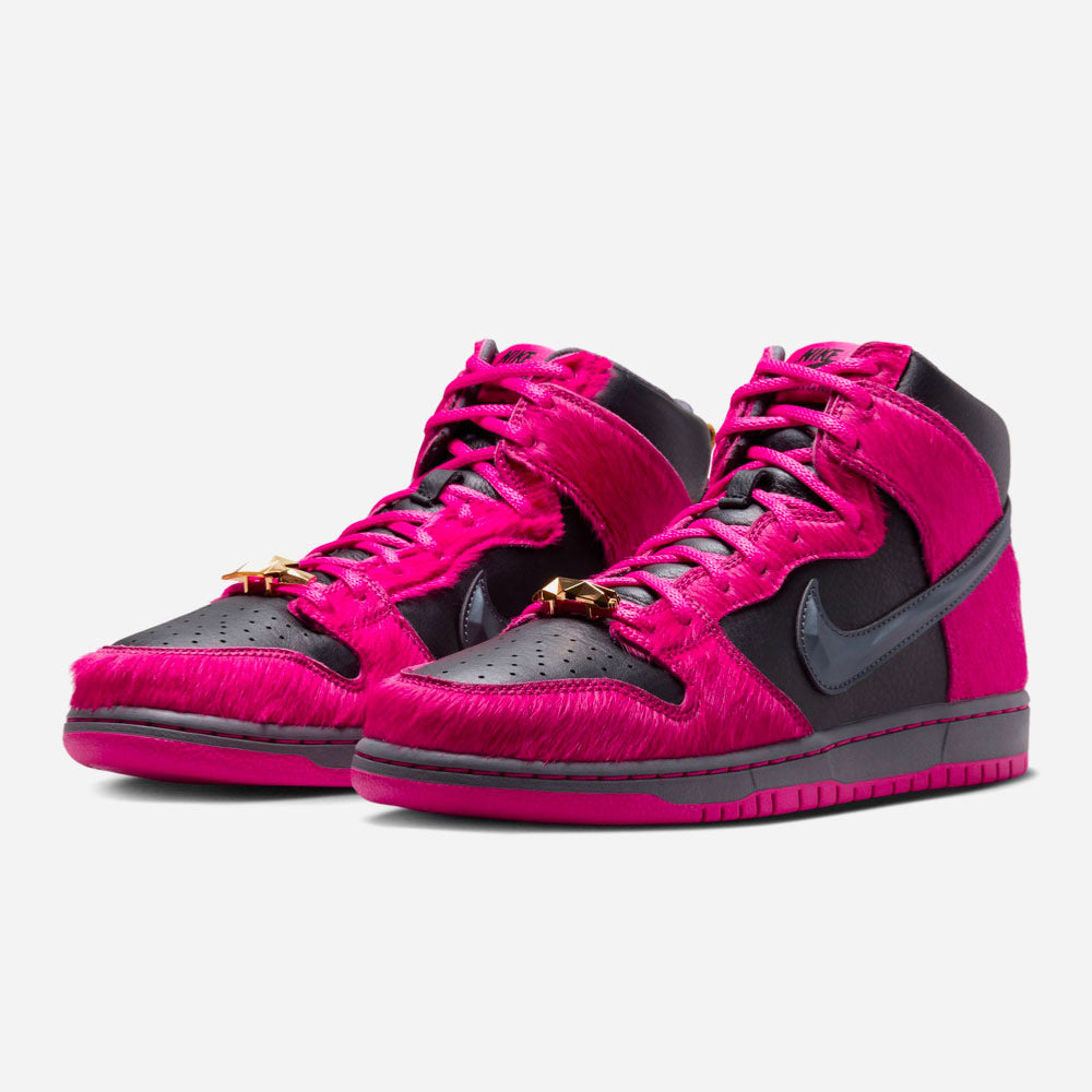 NIKE SB - DUNK HIGH X RUN THE JEWELS - Active Pink-Black-Metallic Gold