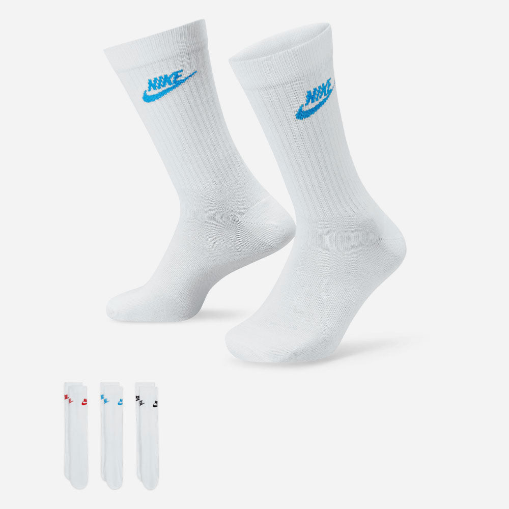 Nike - Everyday Essential 3 Pack Socks - White / Multi