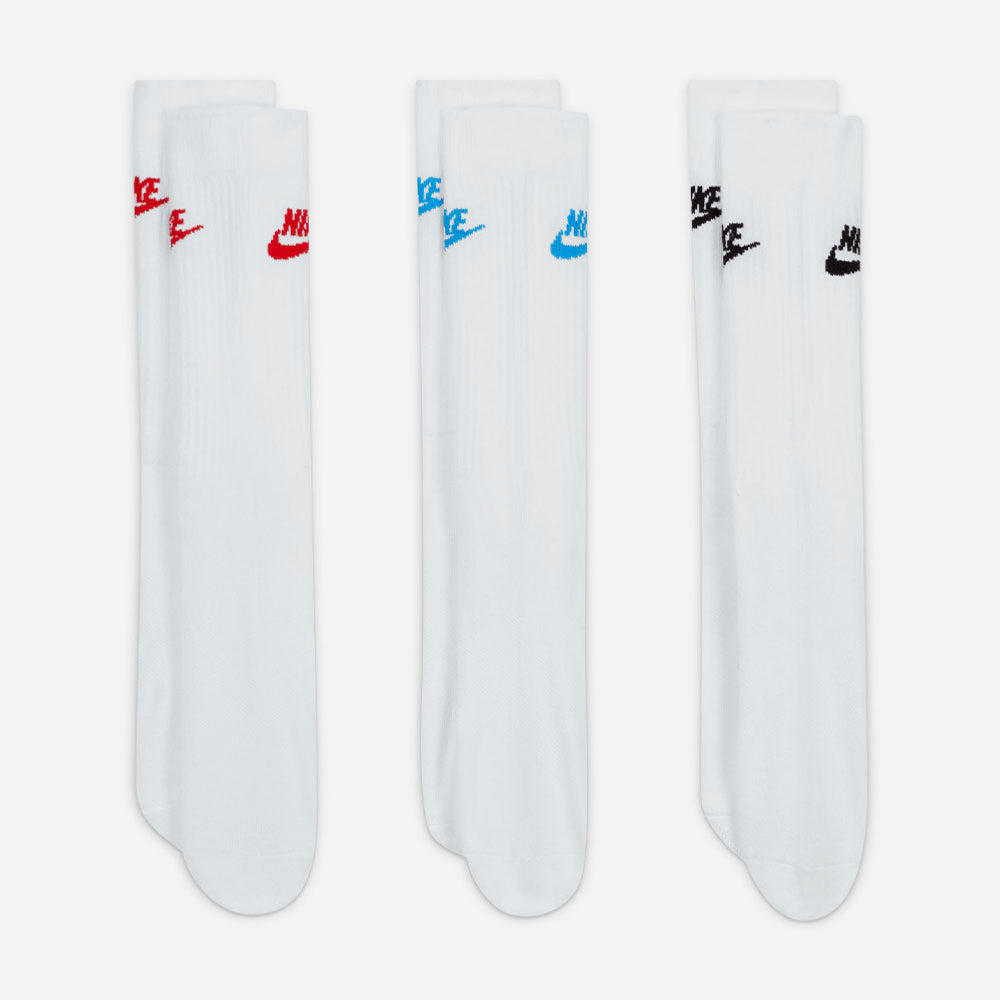 Nike - Everyday Essential 3 Pack Socks - White / Multi