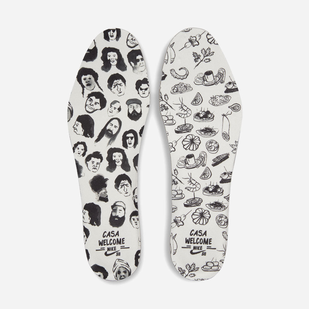 NIKE SB - BLAZER MID x WELCOME SKATEBOARDING MADRID QS - Sail - Dark Beetroot - White